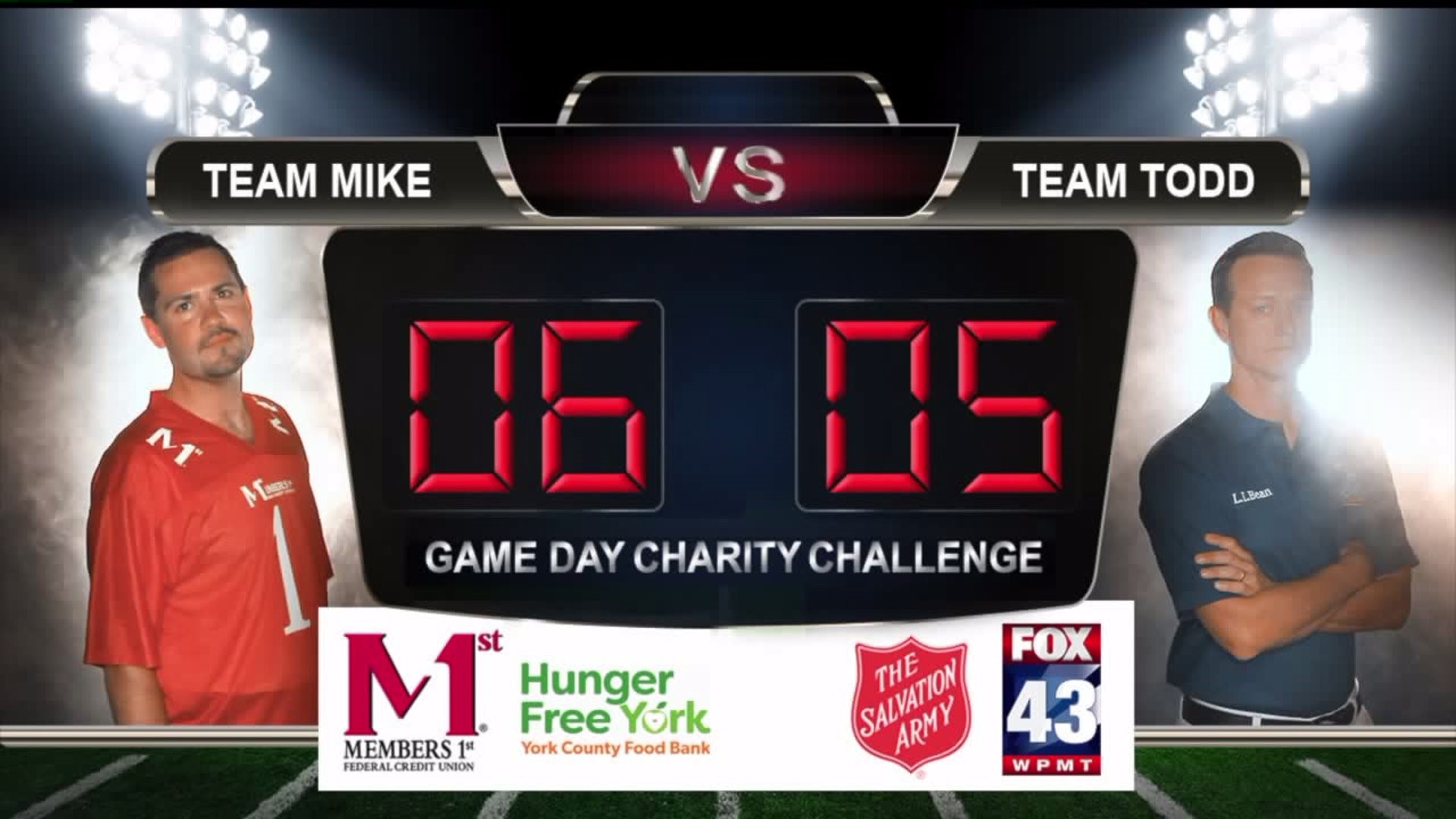 Game Day Charity Challenge Week 5