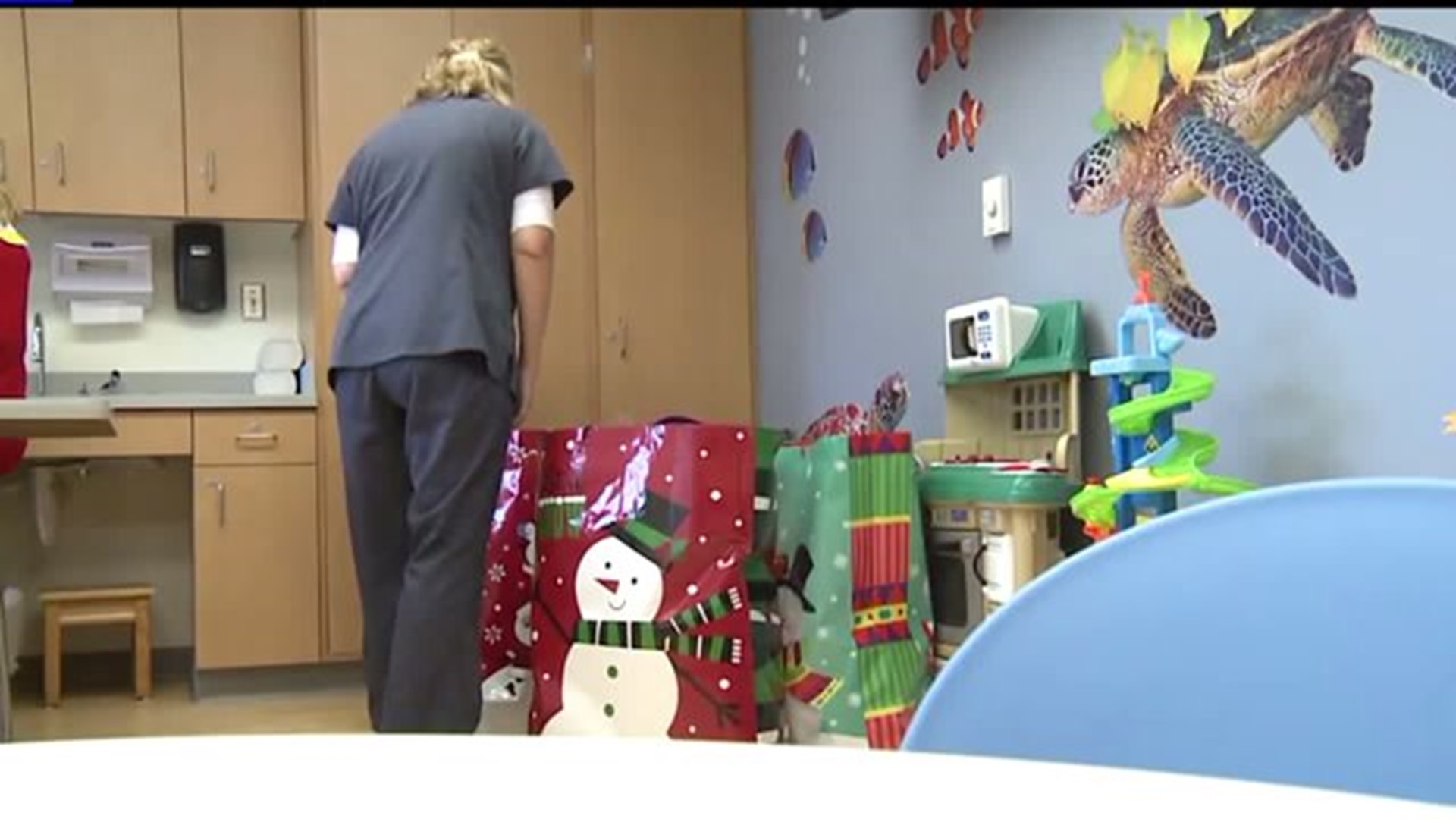 Christmas stockings donated to children`s hospital