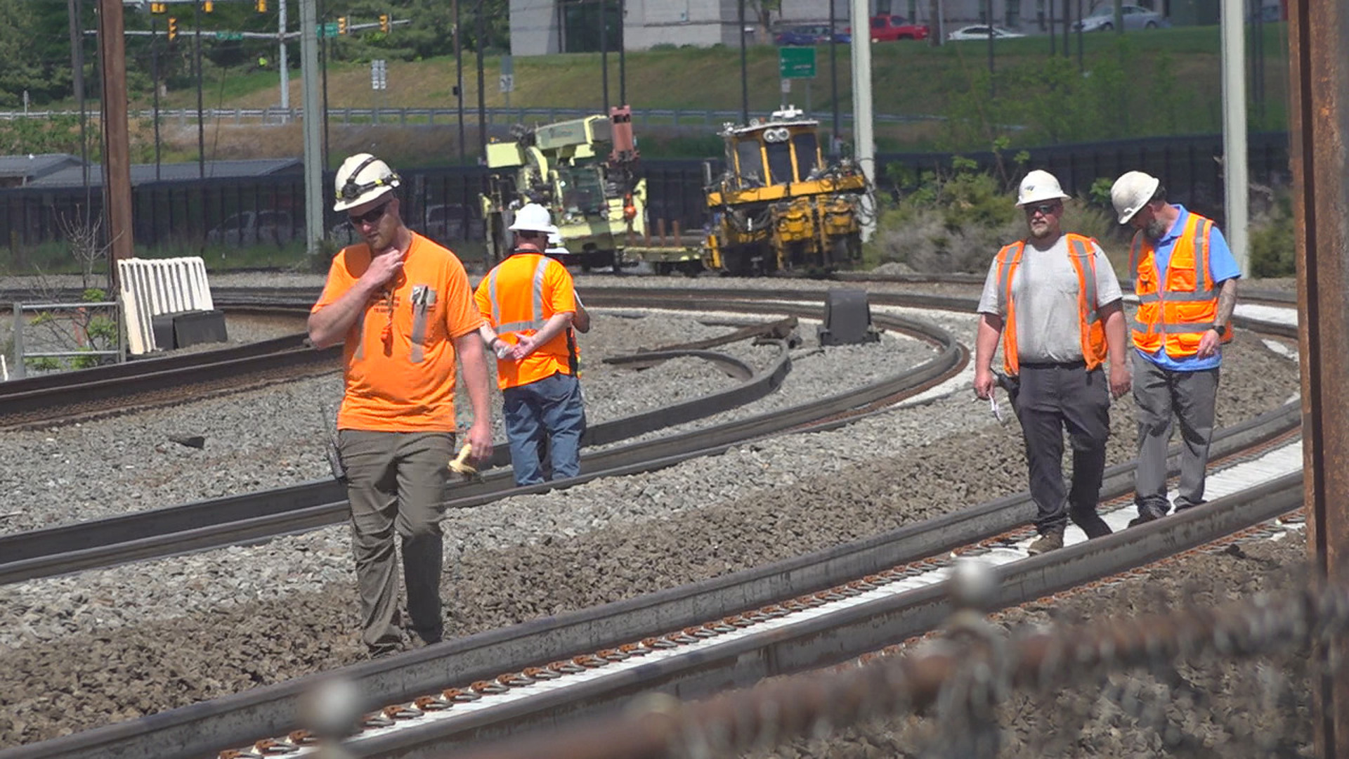Amtrak crews say they entered the second phase of their major track repair project two weeks ahead of schedule.