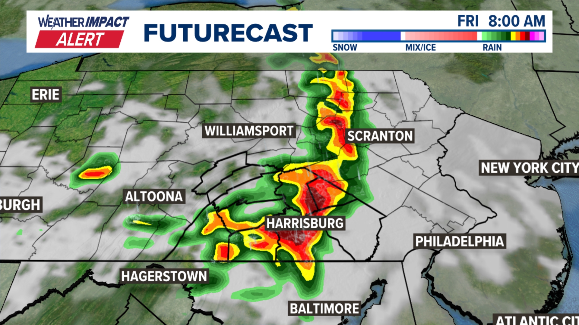 Weather Impact Alert Friday as we track rounds of showers and storms ...