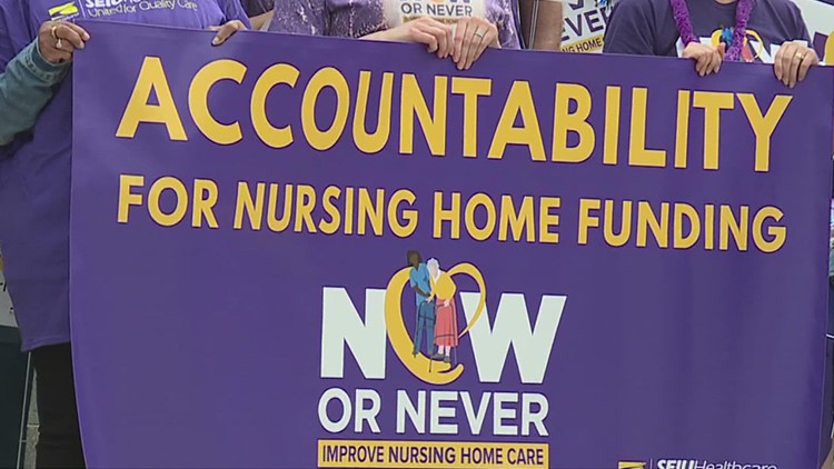 Caregivers rally in Harrisburg for better working conditions