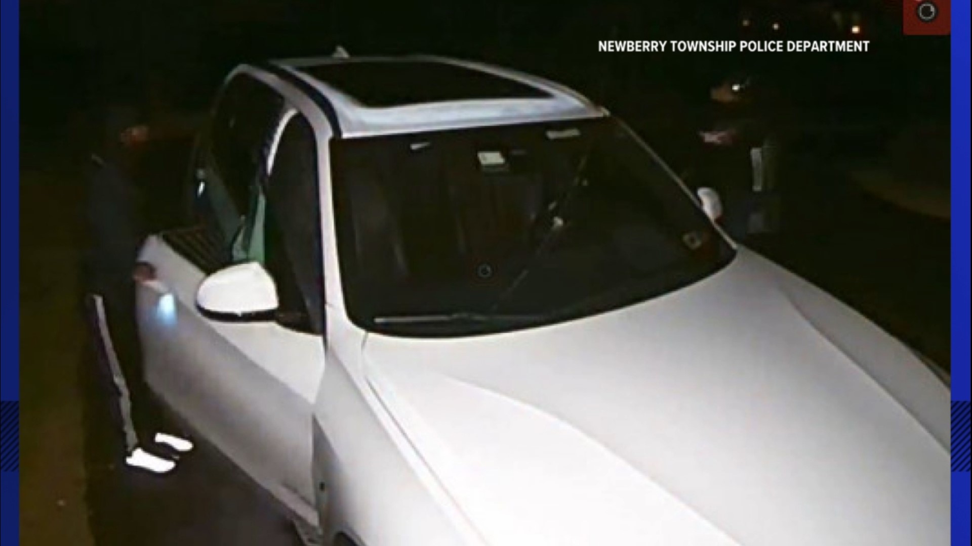 Dozens of unlocked vehicles were robbed early in the morning of May 16 in Newberry Township.
