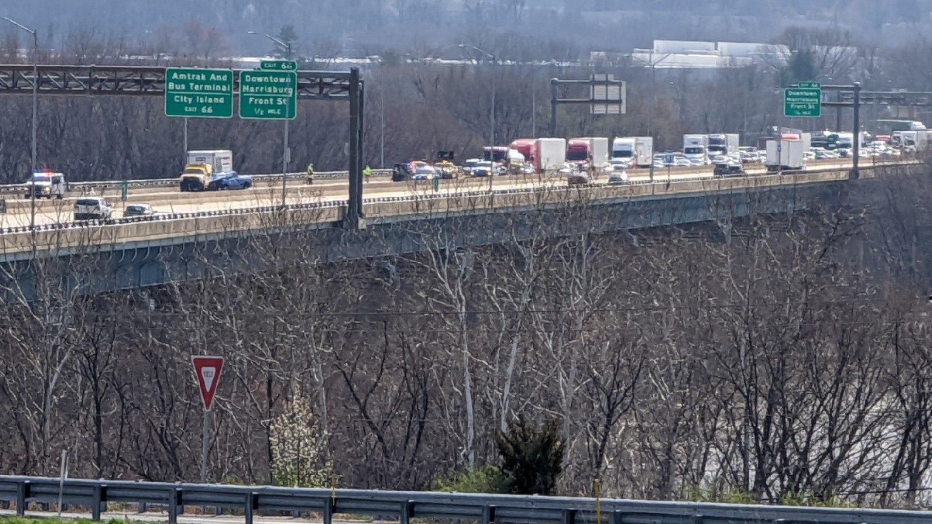 The crash occurred shortly after 9 a.m. on I-81 South. Officials said they will release the name the person who died after they notify any relatives and next-of-kin.