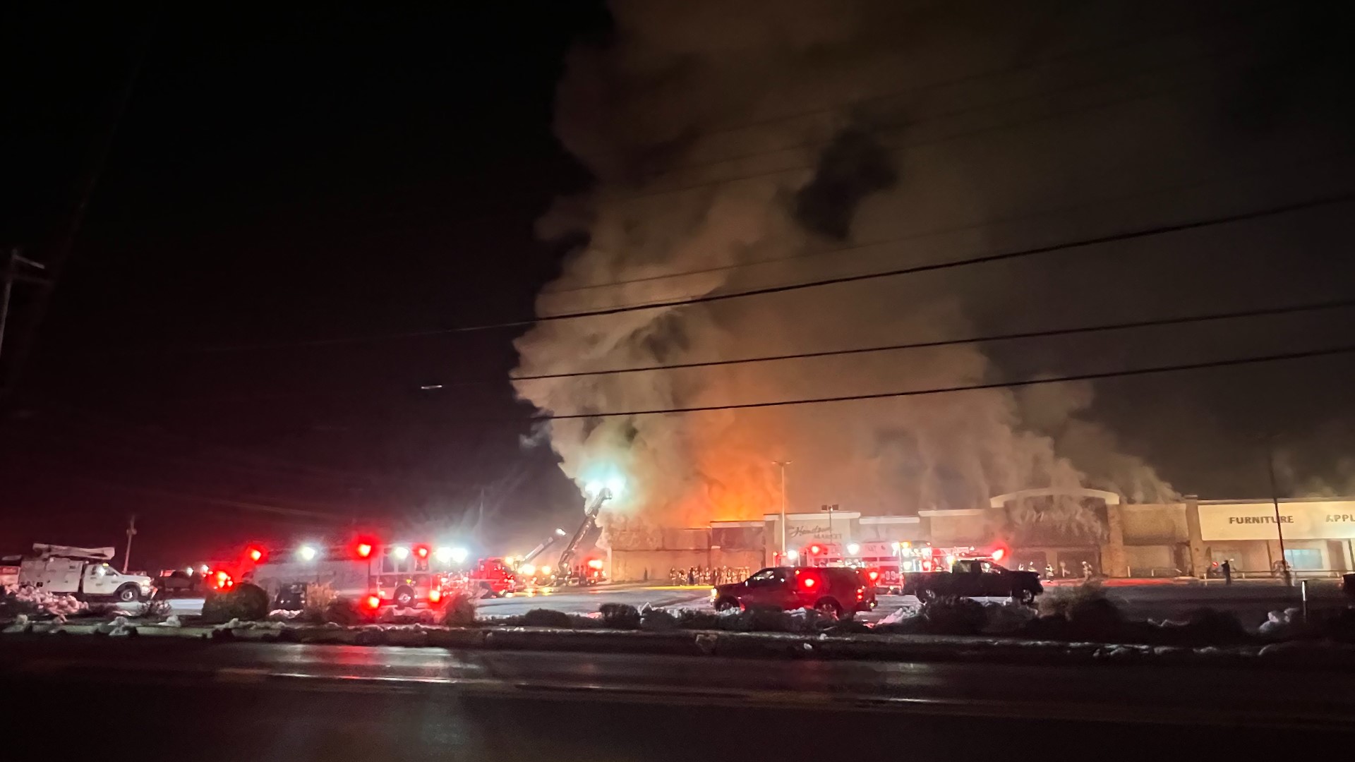 The fire broke out just before 4 a.m. on Feb. 15 at Martin's Country Market in Ephrata Township, according to Lancaster County 911 Dispatch.