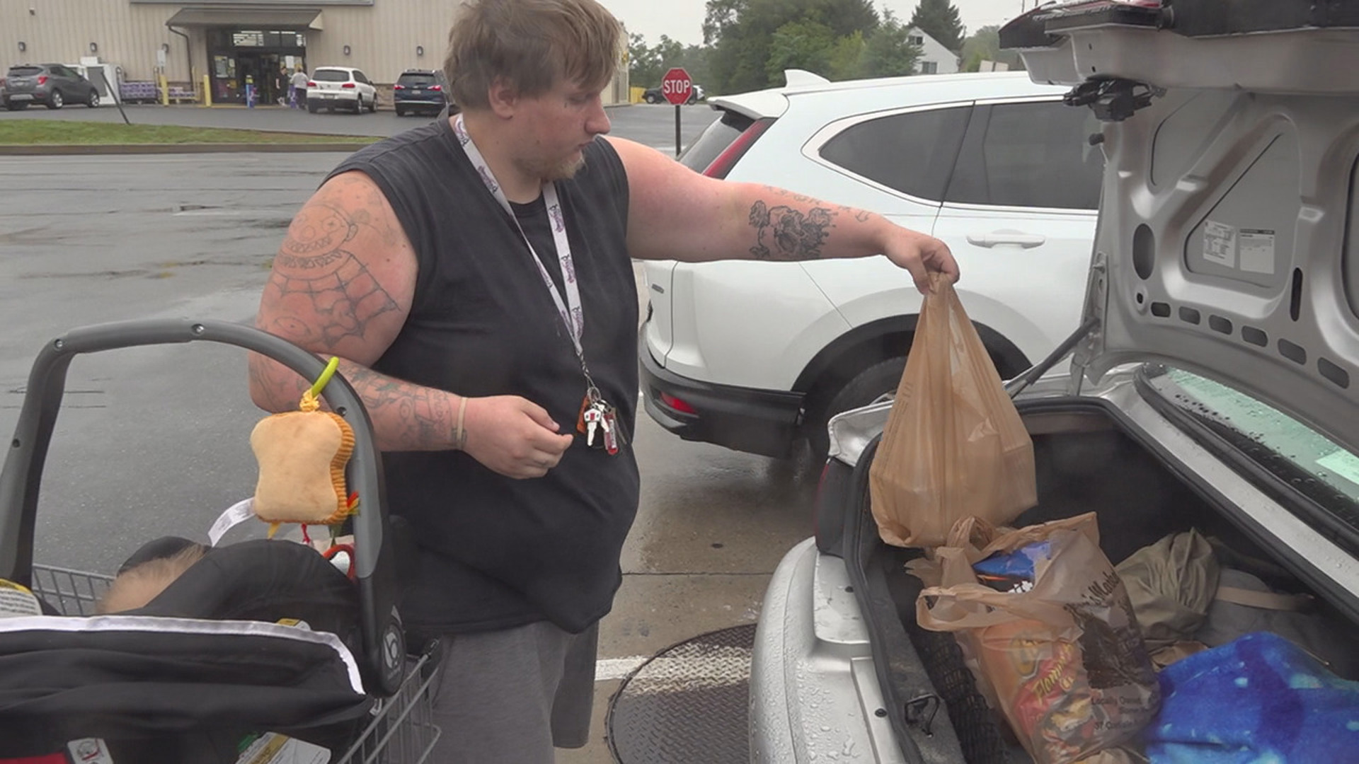 Newville Borough residents spent the day buying groceries and preparing for another round of severe weather to hit the area.