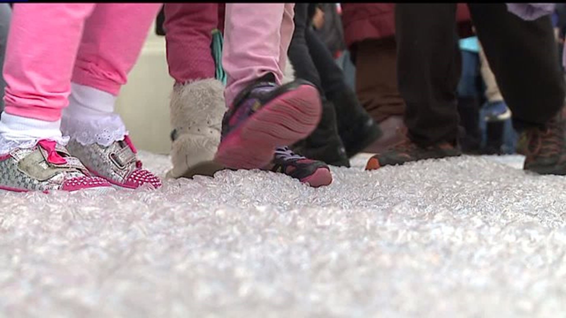 Annual "Bubble Wrap Stomp" in Hershey