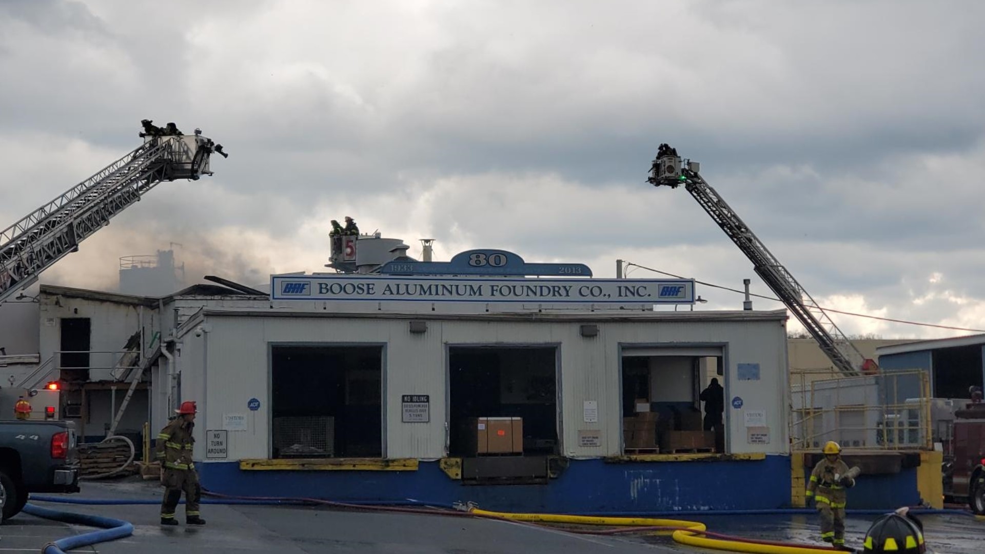 Around noon on Tuesday, crews responded to the Boose Aluminum Foundry Company in East Cocalico Township for a reported fire.