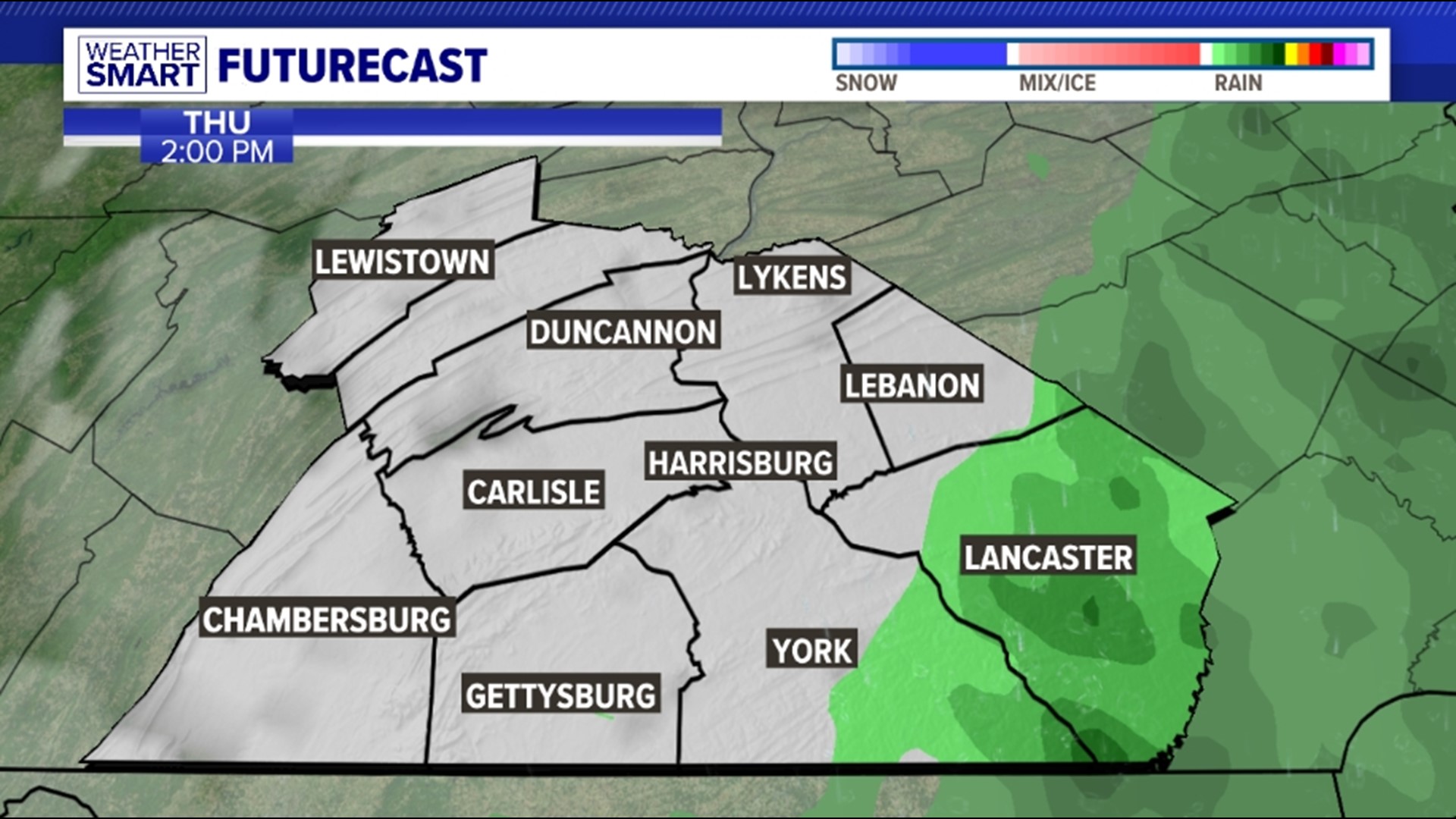 Any lingering showers today will be light and confined to areas east of Harrisburg. Winds pick up as we dry out tomorrow!