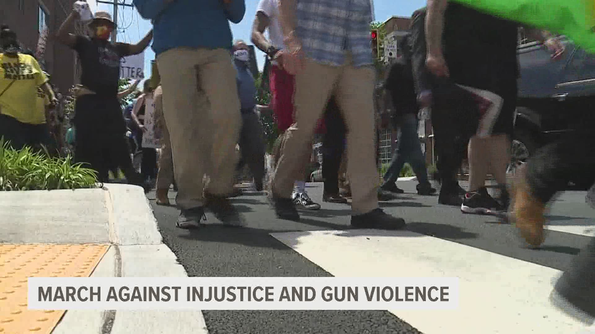 For the second year in a row, people will march against injustice and gun violence in Harrisburg as a rally kicks off at the Capitol Thursday morning.