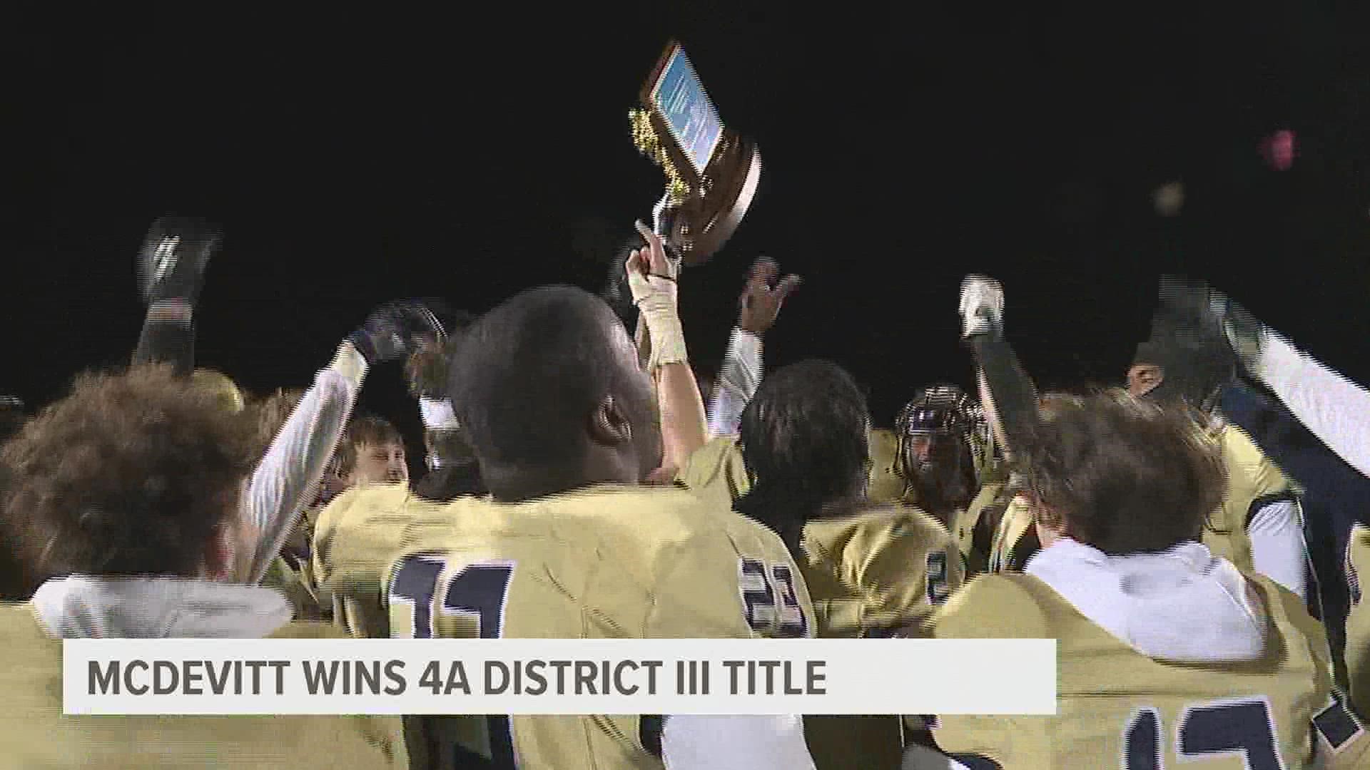 The Crusaders only needed one score to win 15th District III title.