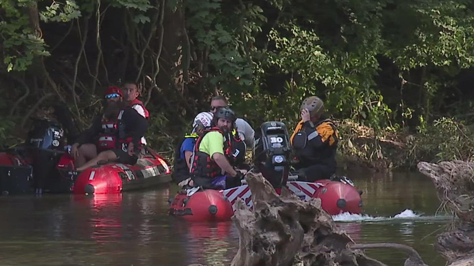 Aug. 13 marks day four of the search for a 10-year-old boy last seen Saturday afternoon kayaking along the Yellow Breeches Creek.