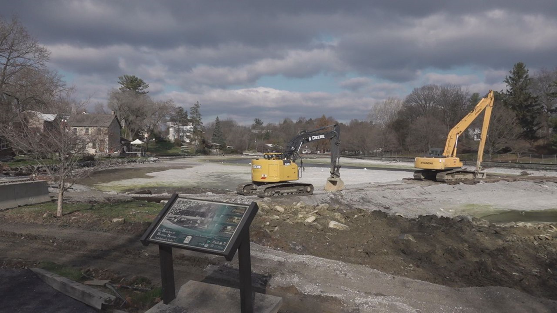Work is expected to be completed by next summer but it's impacting this year's holiday celebrations in Boiling Springs.