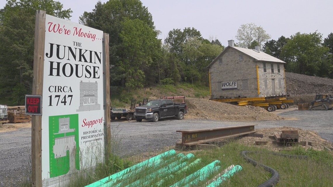 Historic building moved to new home in Silver Spring Township