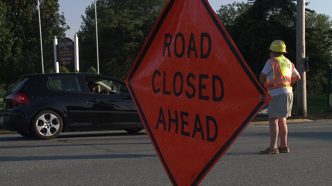 Multiple road closings coming in Harrisburg due to 63rd Street Bridge