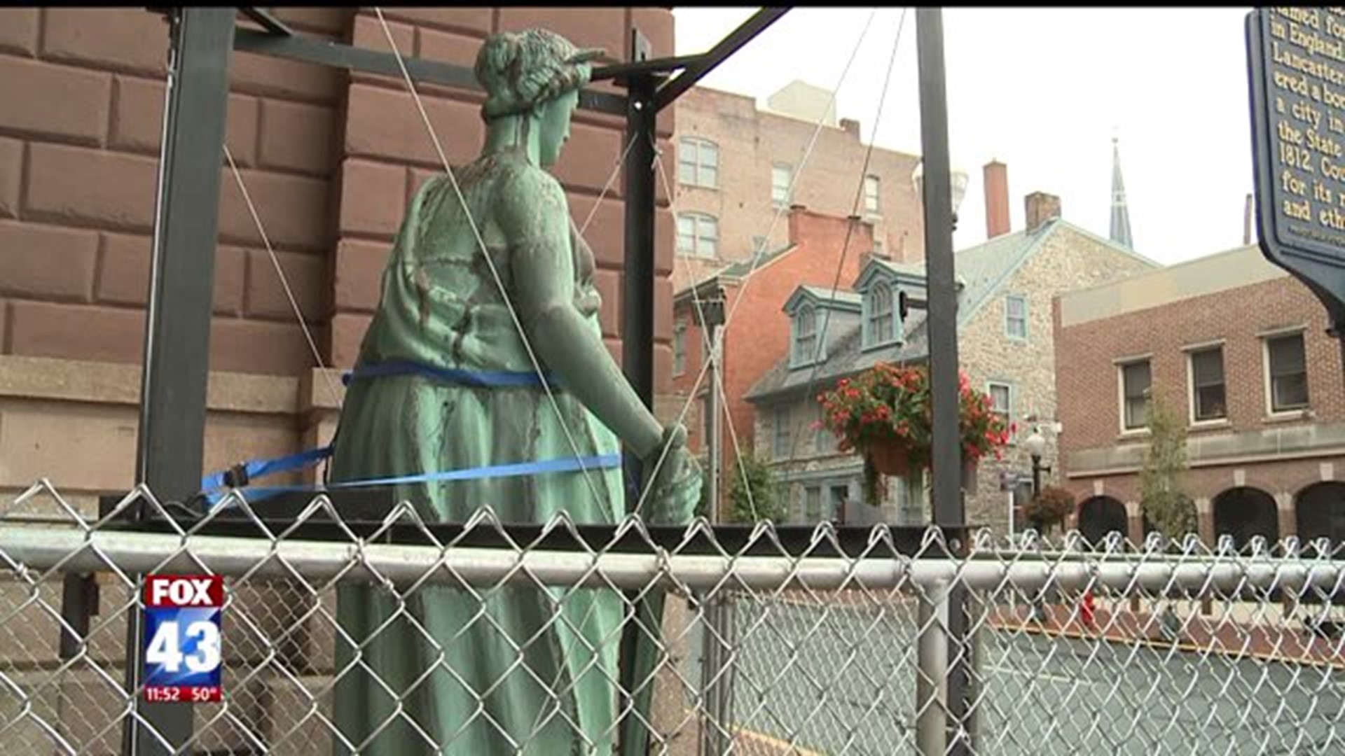 "Lady Justice" on Display in Lancaster