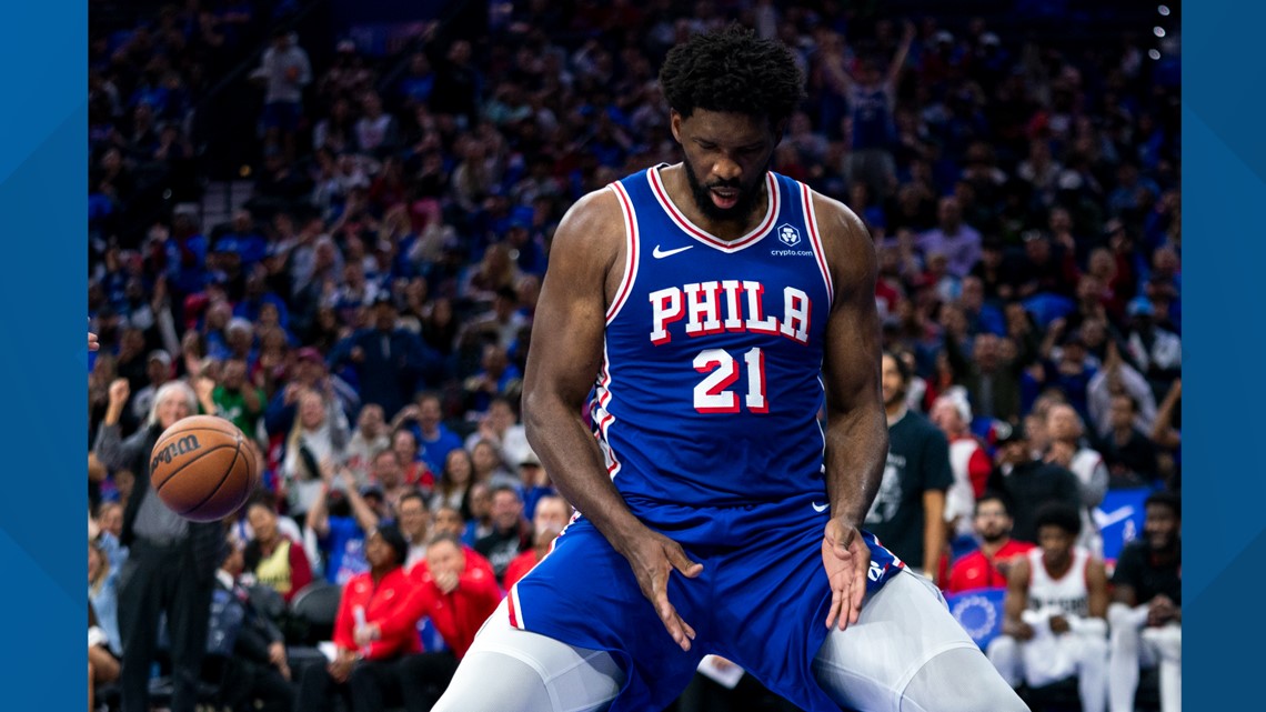 76ers Joel Embid Fined $35K For Obscene Gestures During Victory Over ...