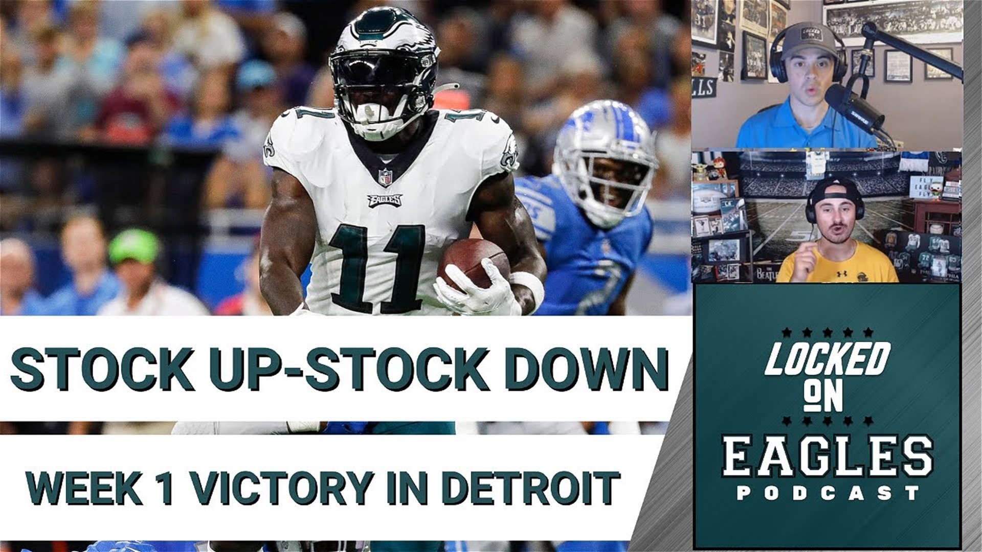 A.J. Brown took over for the Philadelphia Eagles offense in their 38-35 win over the Detroit Lions. Who else had a stock-boosting performance?