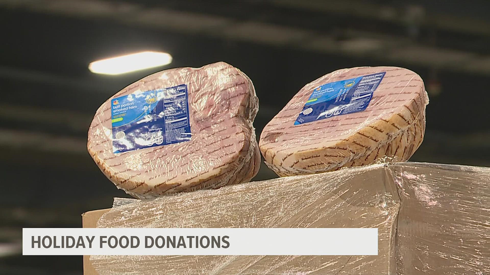 Volunteers along with the GIANT Company team members will pack meals including 500 hams to donate to families.