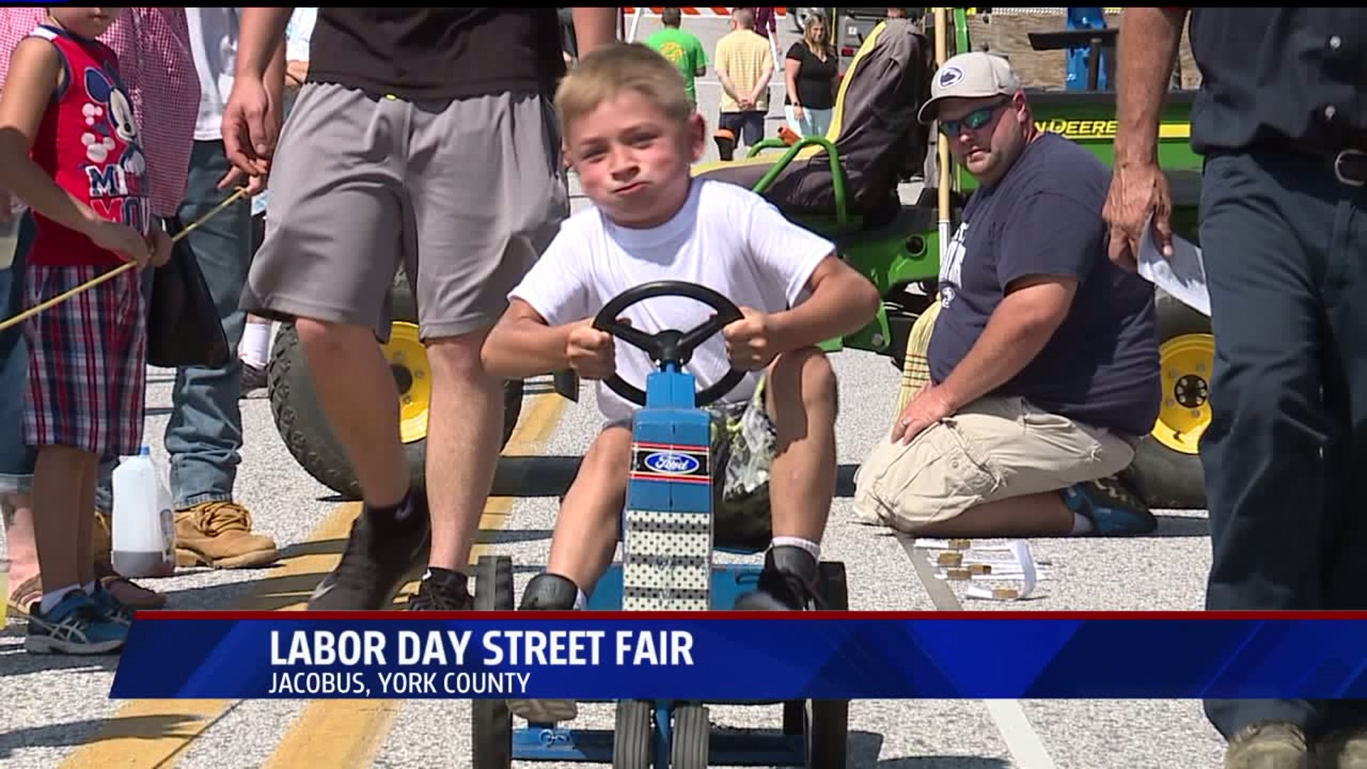 Labor Day street fair in Jacobus