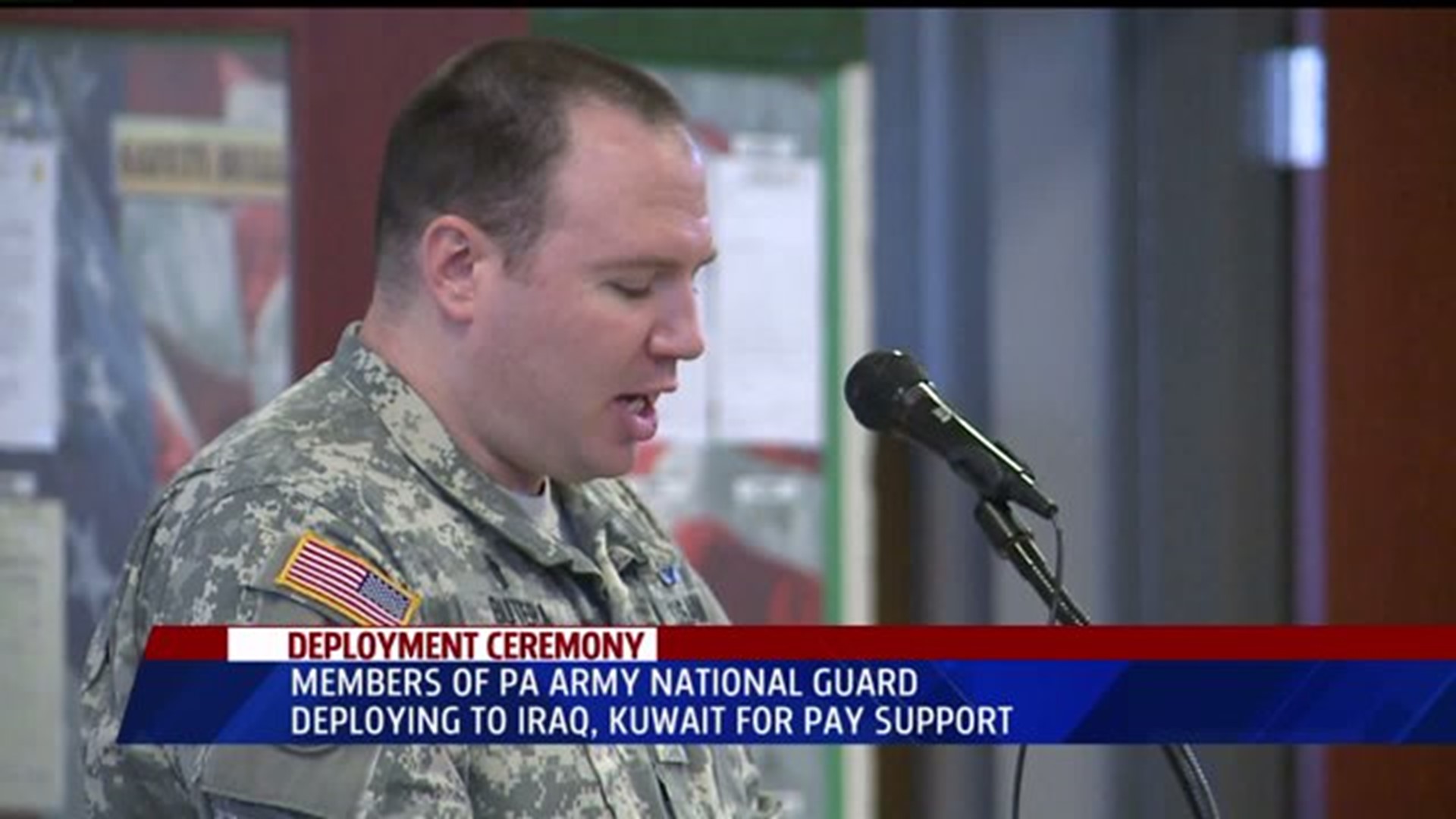 Departure ceremony for PA National Guard detachment