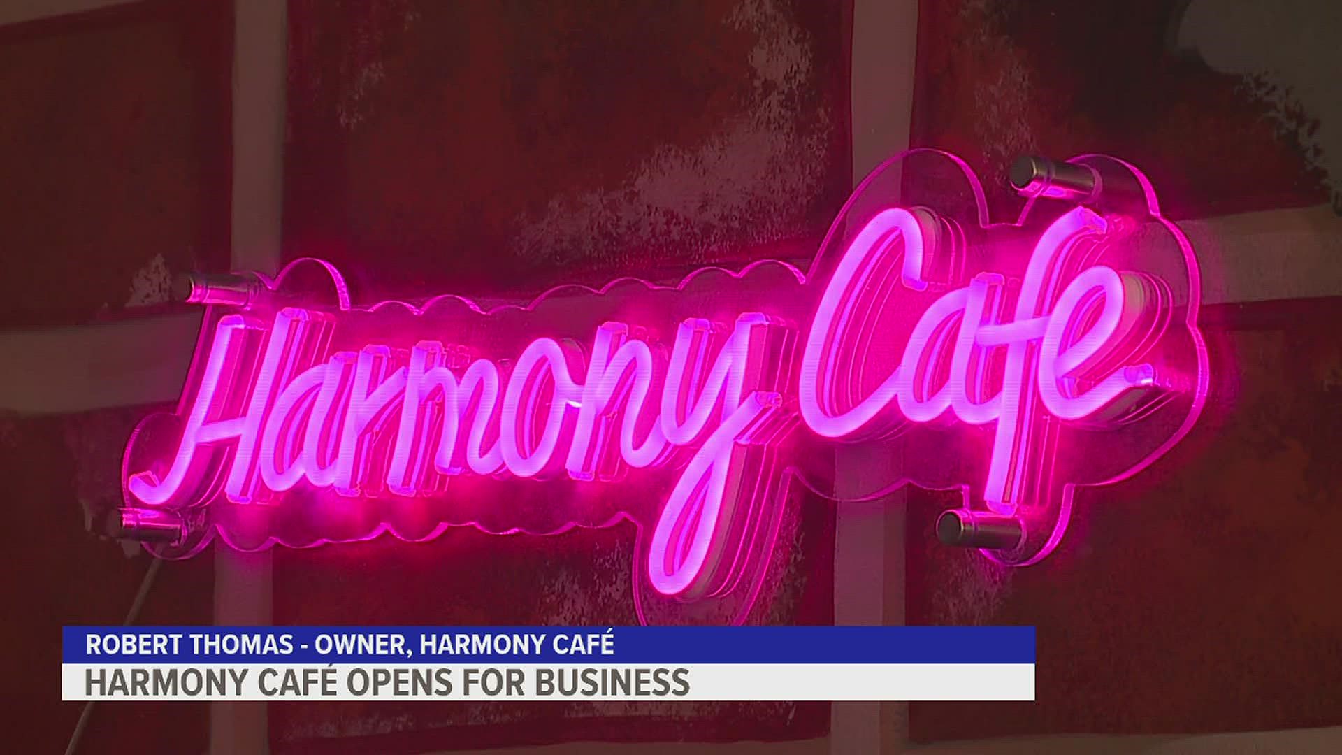 Previously known as Molly's Courtyard Café, the coffee shop is now under new ownership. Harmony Café is expected to be open for business next week