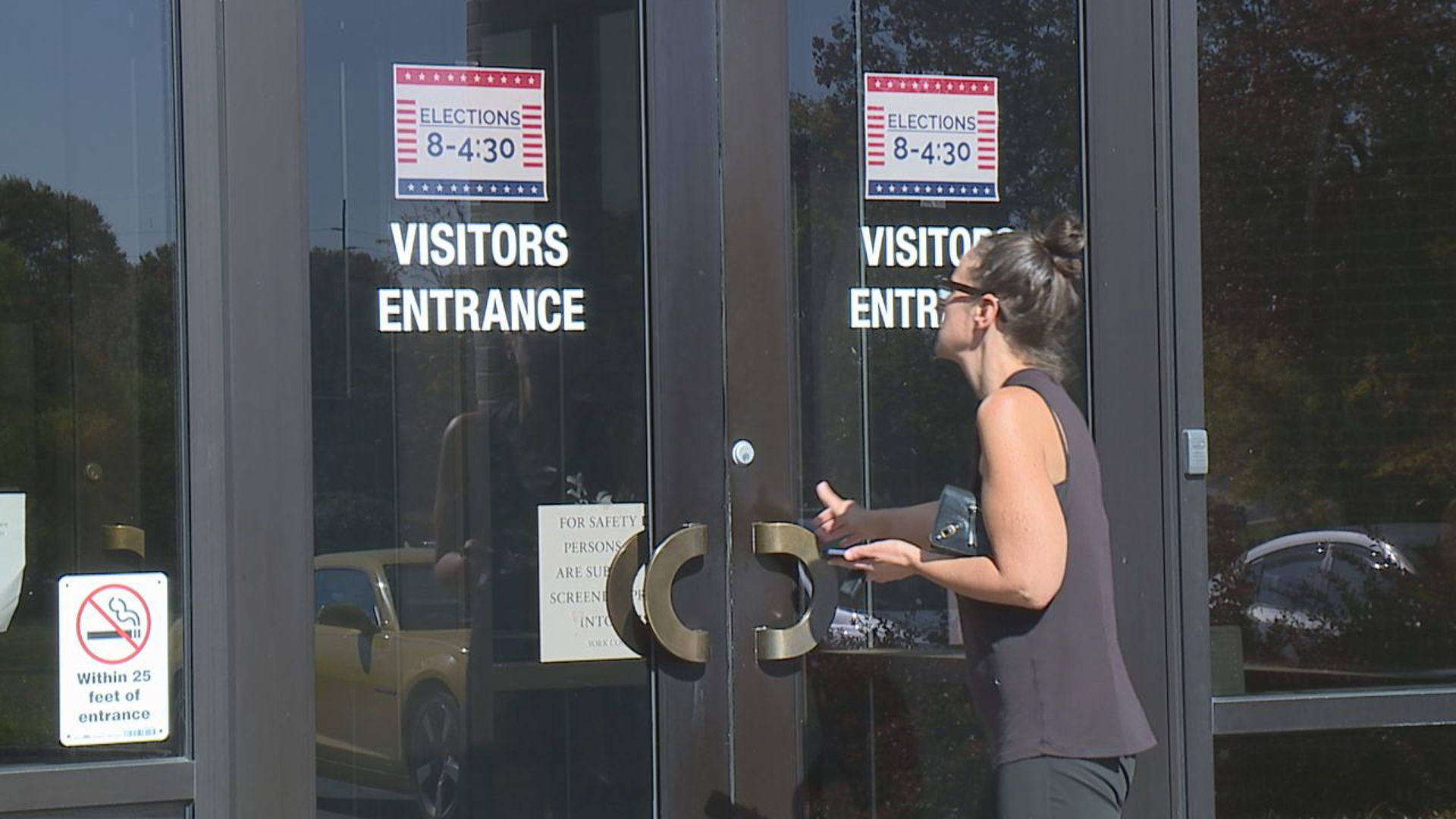 Some county election offices were at capacity on Monday as Pennsylvanians registered to vote at the last minute.