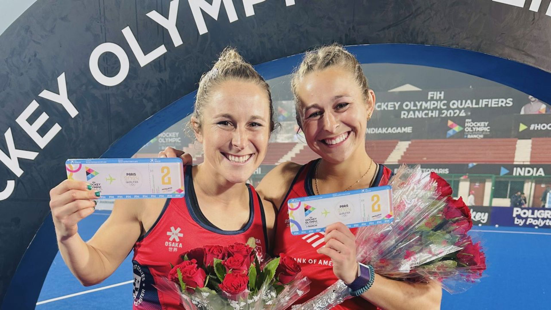 The two sisters will represent the U.S. in the upcoming Olympic games in Paris.