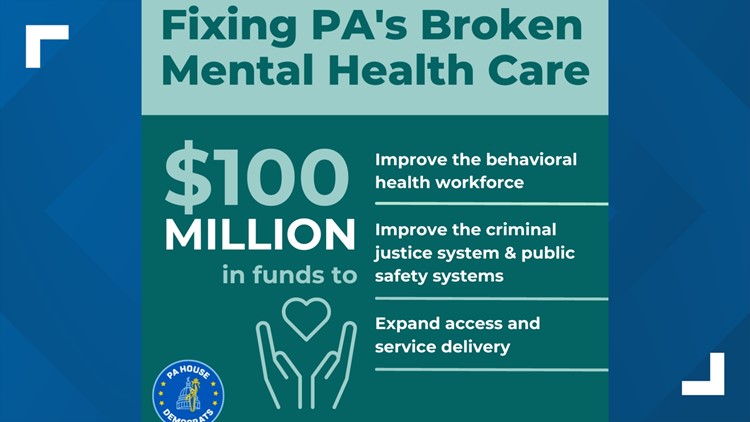 Pa. House passes legislation providing $100 million for mental health needs across the state