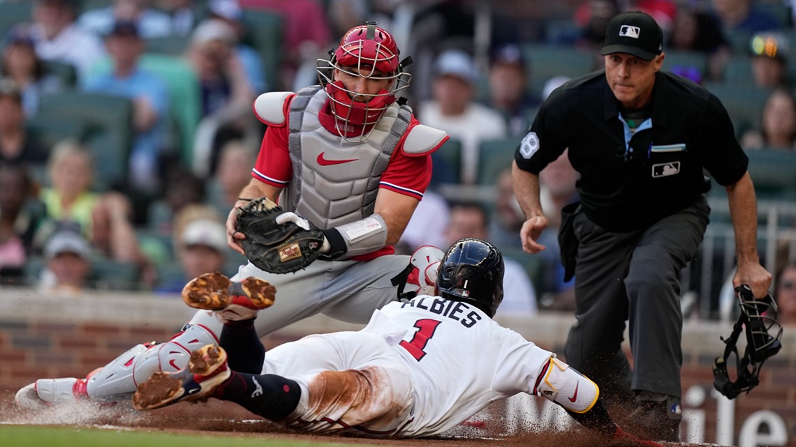 Olson blasts 2 HRs, Acuña has 4 hits as Strider, Braves overpower Phillies 11-4