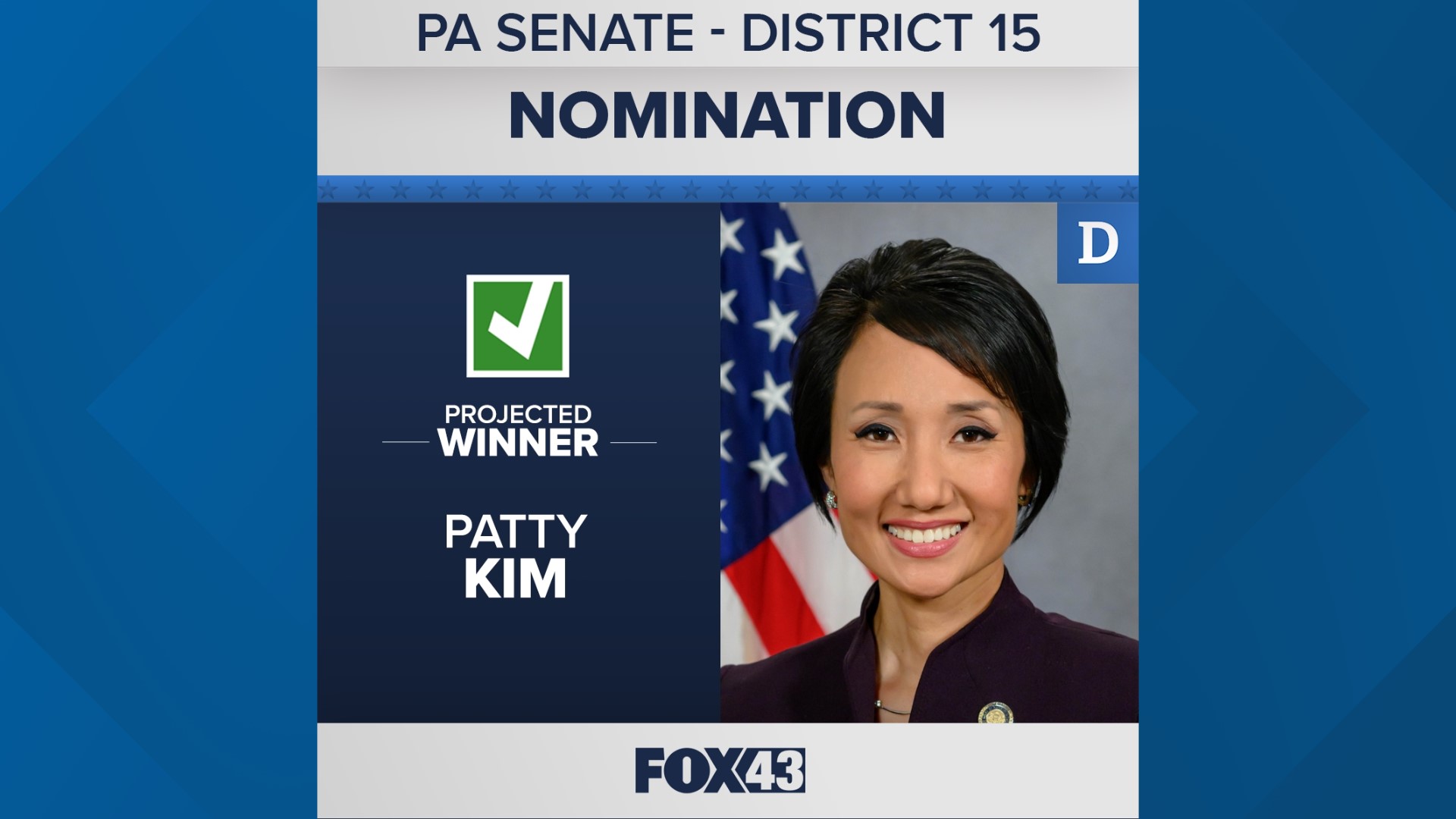 Patty Kim has been a member of the Pennsylvania House of Representatives since being elected in 2012, but now she will run for Senate.