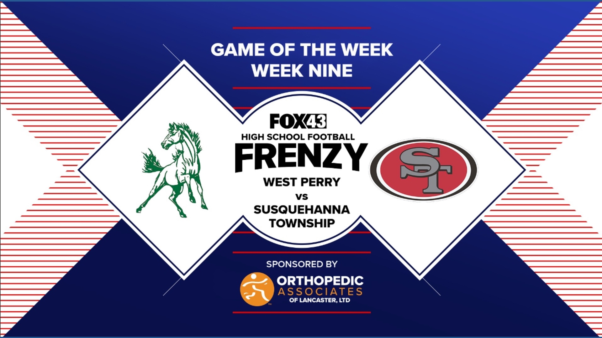 FOX43 High School Football Frenzy Game of the Week: West Perry (6-2) at Susquehanna Township (6-2)