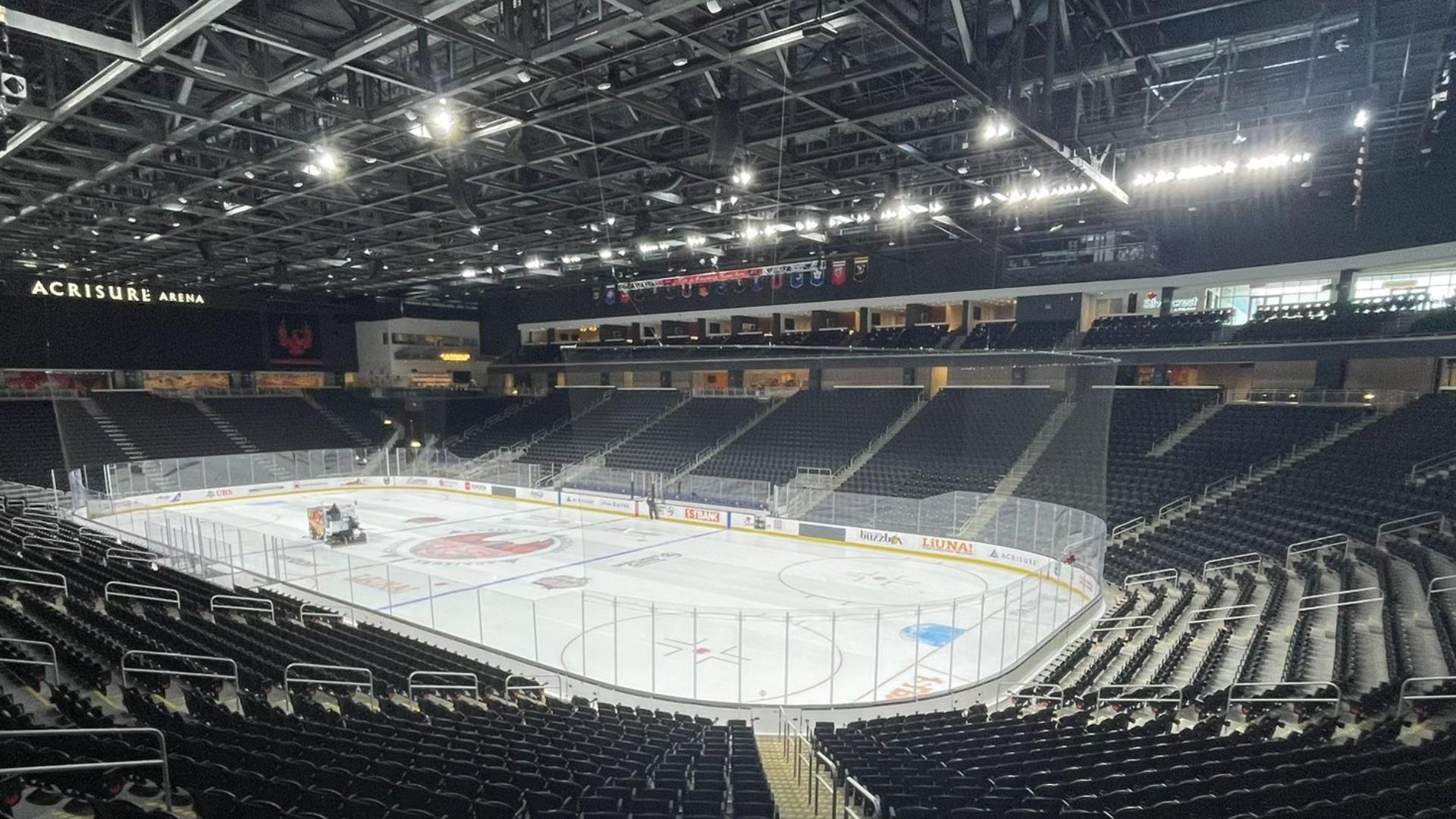 Acrisure Arena came with a $290 million price tag and is specially designed to host hockey and live music.