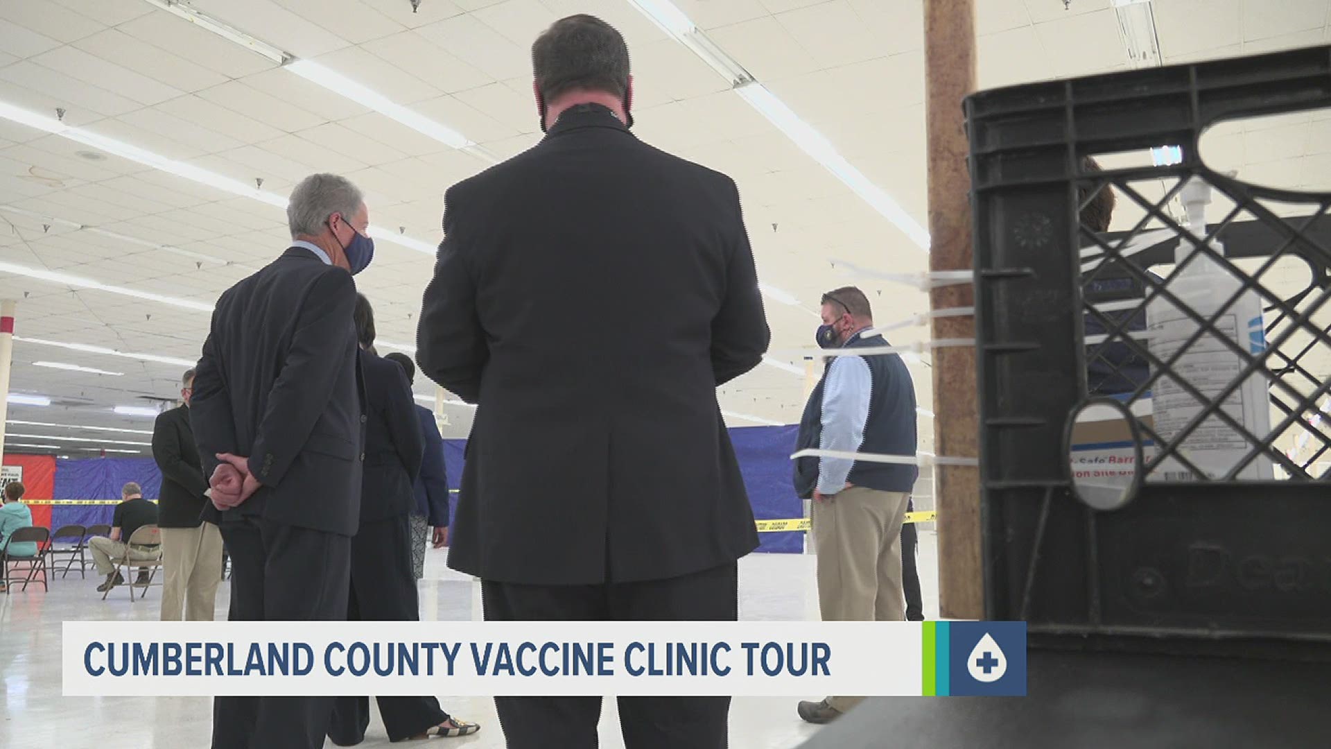 During a tour of Cumberland County's Mass Vaccination Center, PA Acting Physician General Dr. Denise Johnson asked vaccinated people to share why they got the shot.