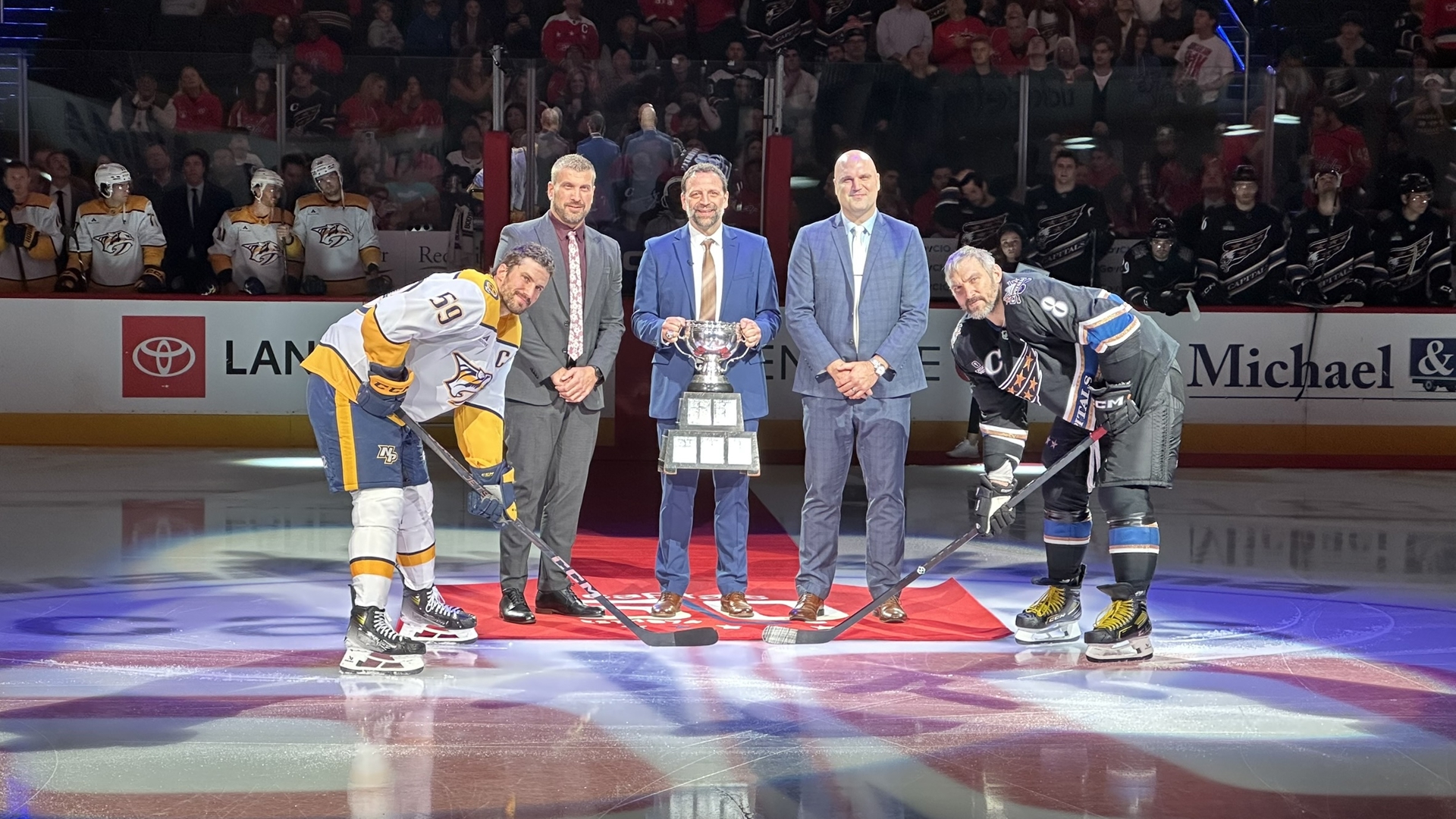 The Bears parent club, the Washington Capitals, honored the championship team Wednesday night.