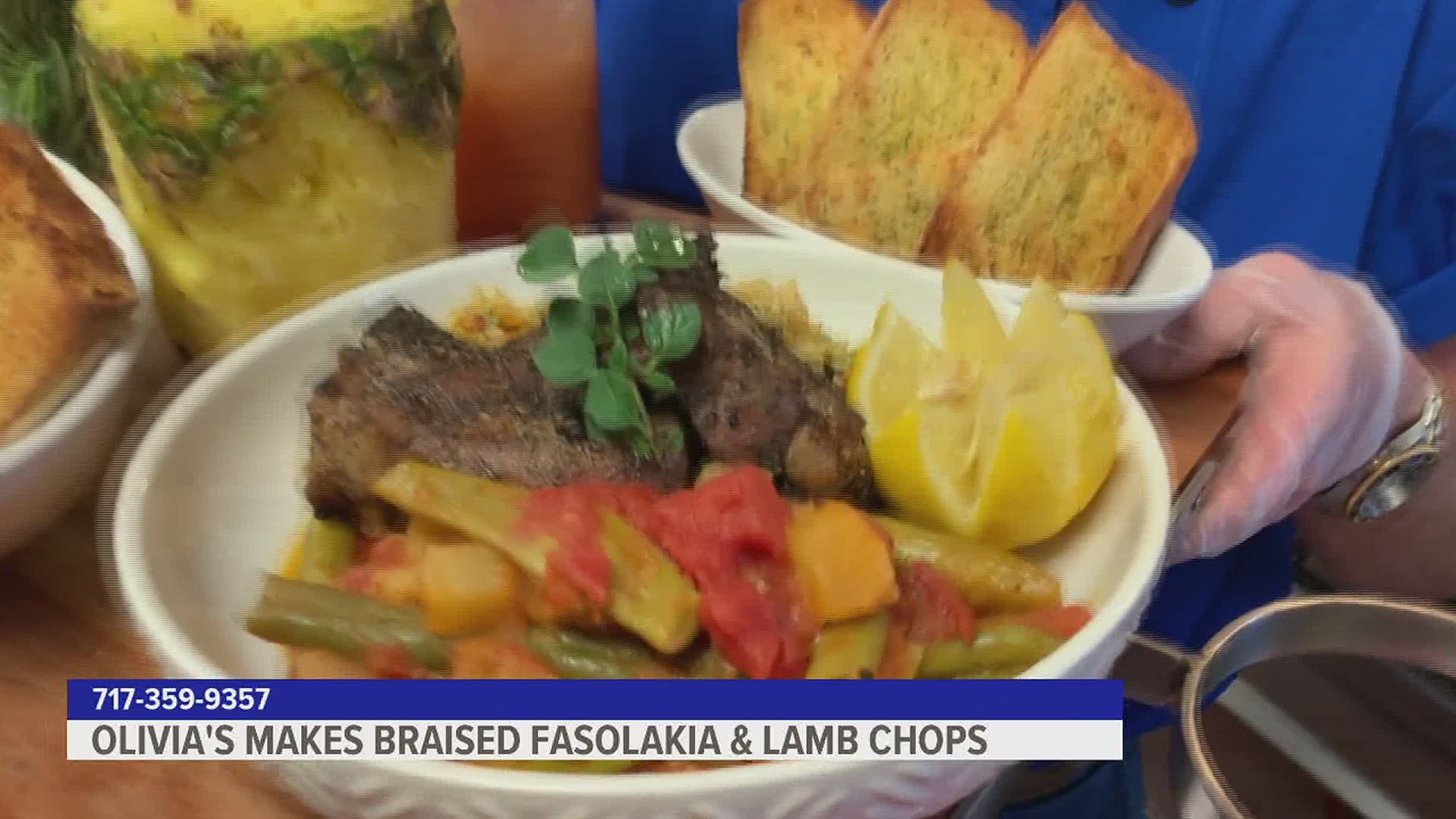 Olivia's Makes Braised Fasolakia and Lamb Chops recipe on the website