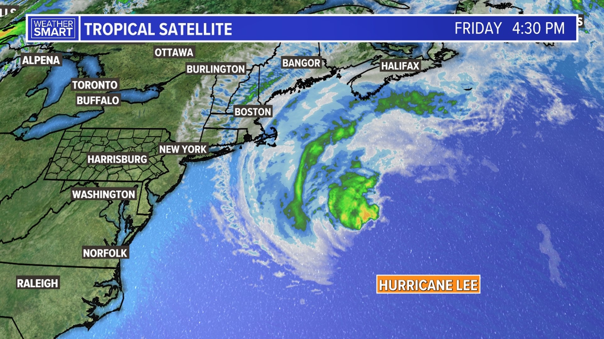 Tracking Hurricane Lee as it heads towards the New England Coast and eastern Canada.