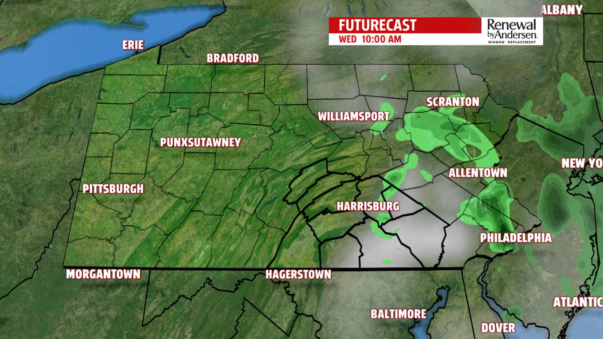 Cool with more shower chances Wednesday, with slow drying and clearing ...