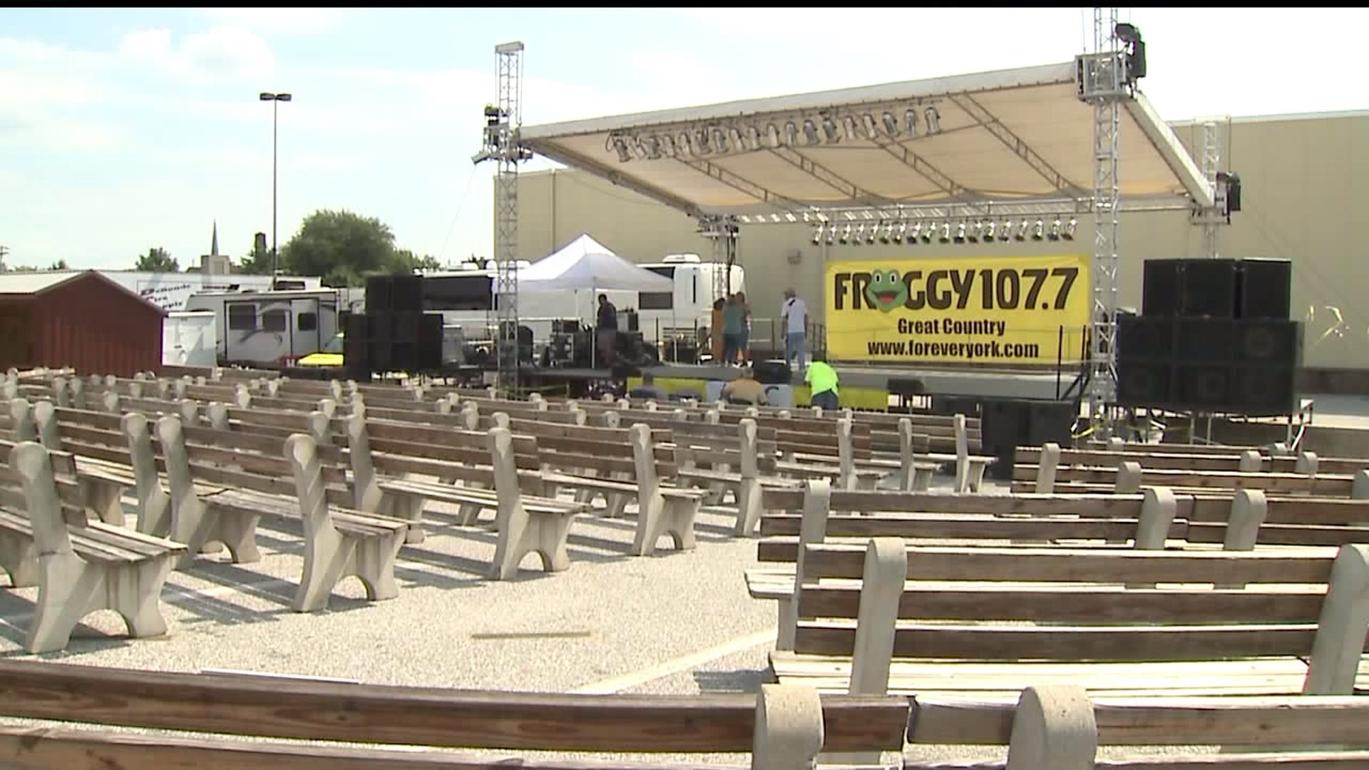 Froggy 107.7 stage at the York Fair provides fun at the fairgrounds