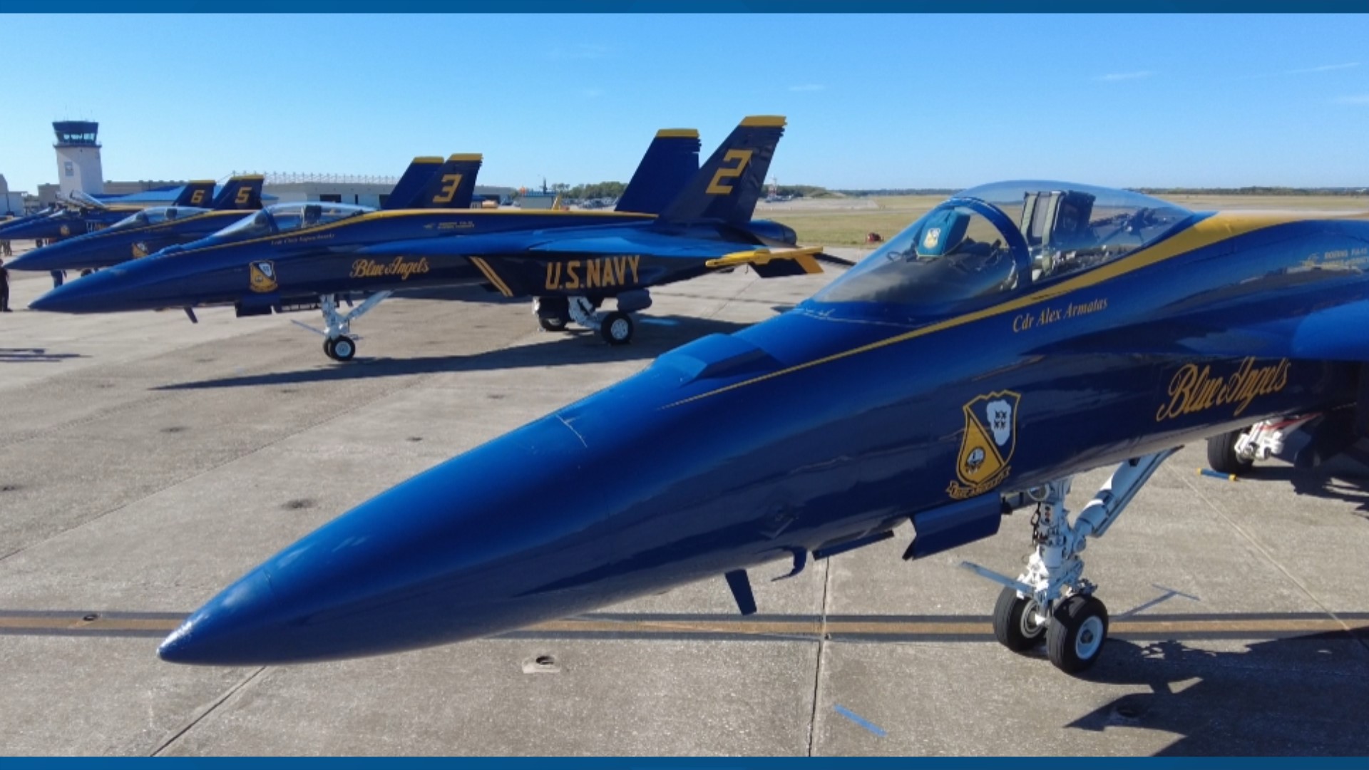 The show will feature the renowned US Navy Blue Angels and an impressive array of aircraft on display in the sky and the ground!