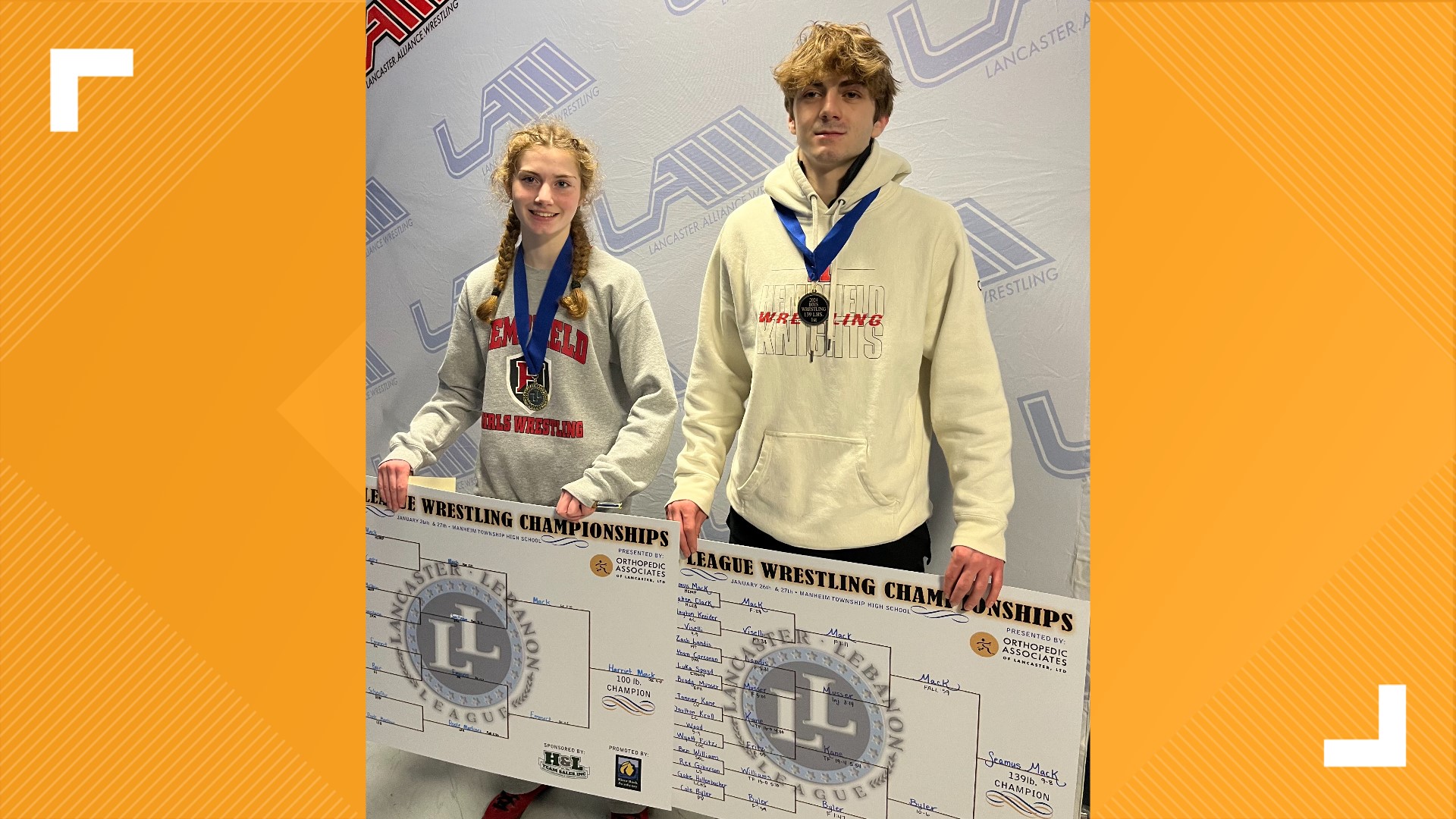 Hattie and Seamus Mack have become the first brother and sister duo to win League Championships, with States on the horizon.