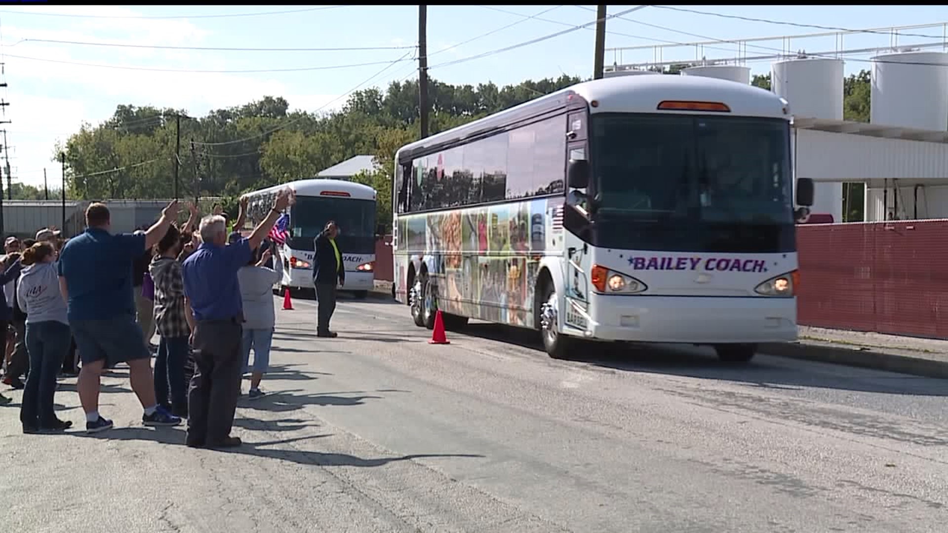 Bailey Coach buses depart for Texas
