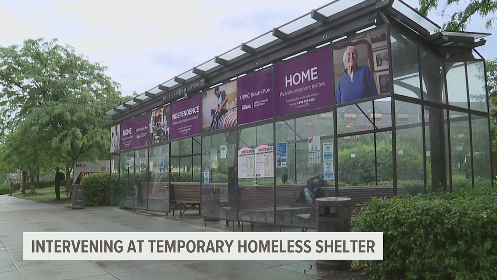 State agencies recently intervened at a bus shelter in downtown Harrisburg that had become unusable for bus riders due to several homeless people living there.