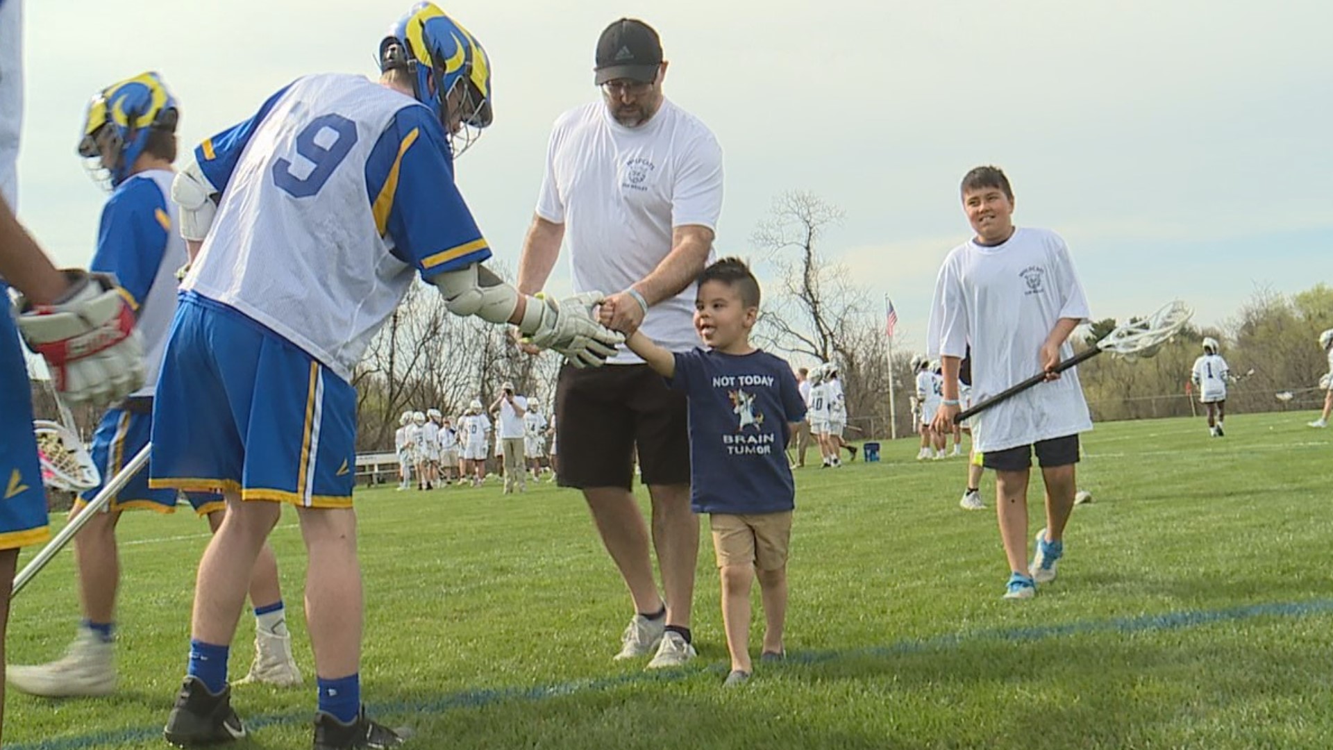 Both Dallastown and Kennard-Dale High Schools came together in support of 3-year-old Wesley Beam as he battles a rare brain tumor.