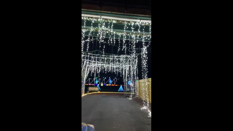 Christmas Spirit Light Show footage