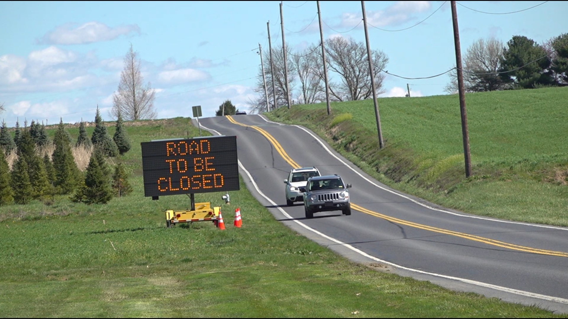 The nine curved roads will receive high friction surface treatment to improve traction and reduce crashes.