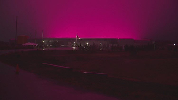 Cumberland County company lights the sky pink for Breast Cancer Awareness Month