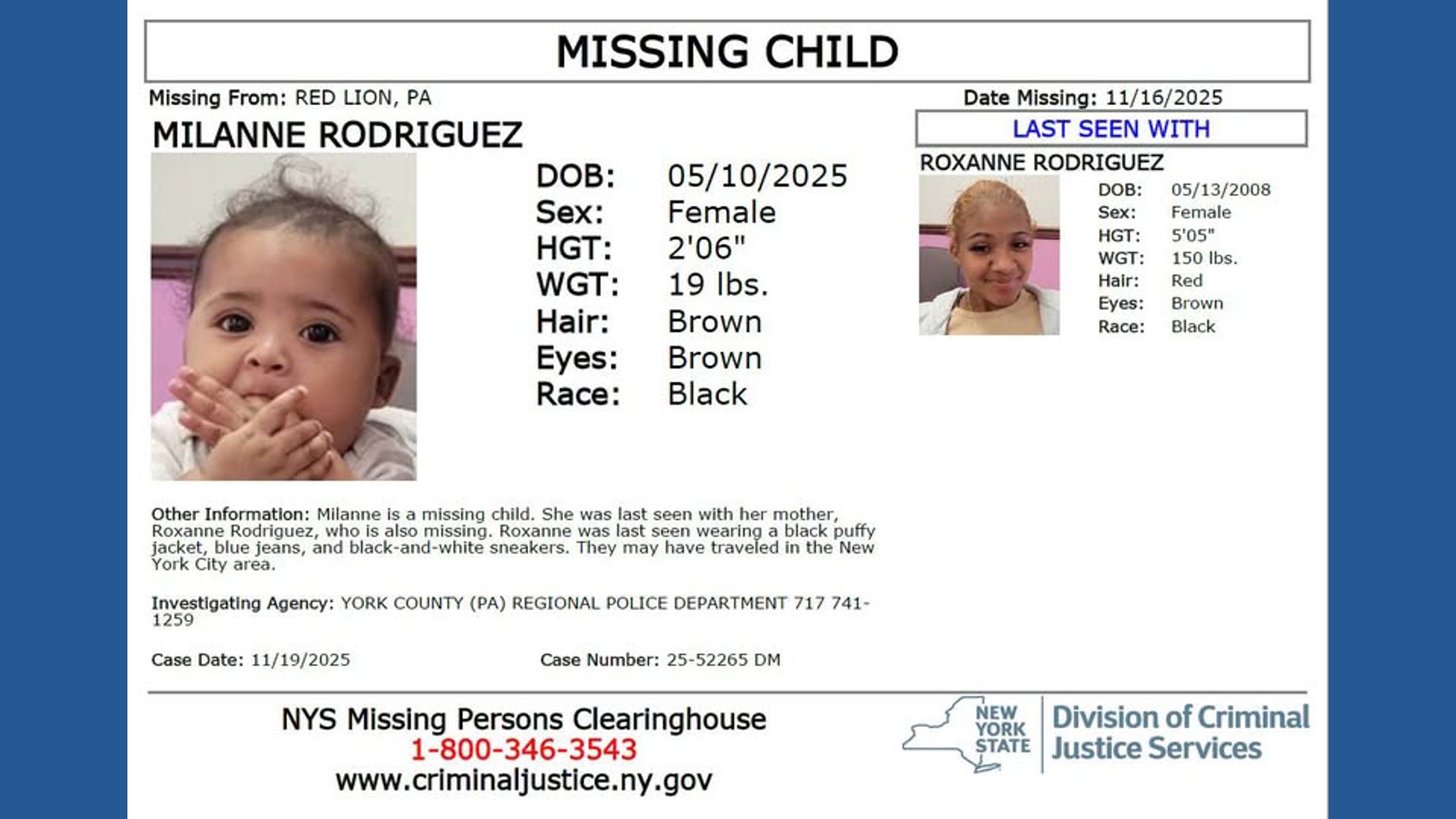 Police search for missing 17-year-old and her 6 month old daughter last ...