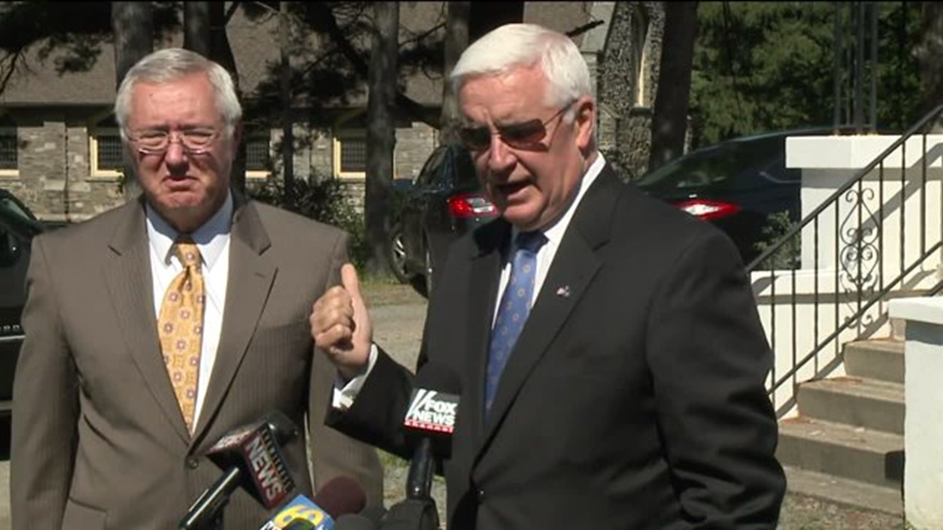Gov. Corbett makes statement on PA State Police ambushed over the weekend