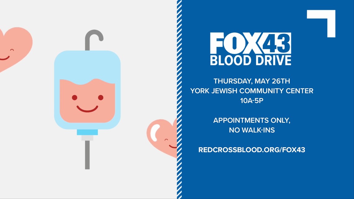 FOX43 partners with the American Red Cross for Blood Drive on May 26