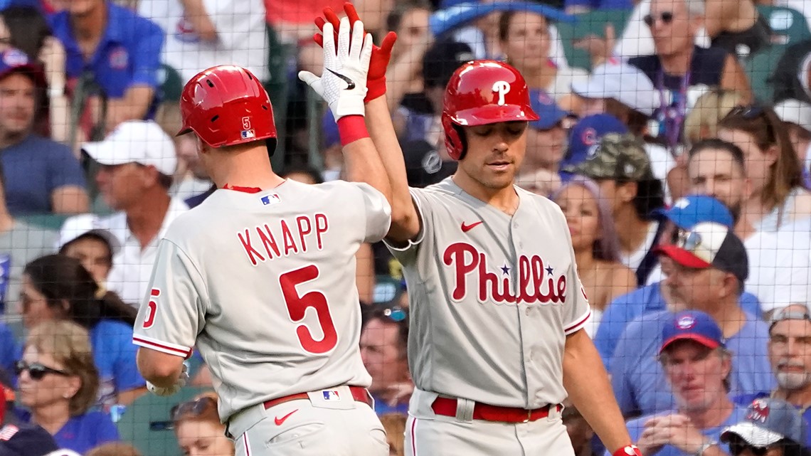 Phillies hand Cubs 10th straight loss with 13-3 romp